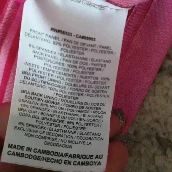 Nike Dri-Fit Womens Pink Racerback Striped Workout Tank M - Picture 11 of 15